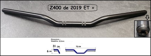 Guidon acier noir - acier, origine