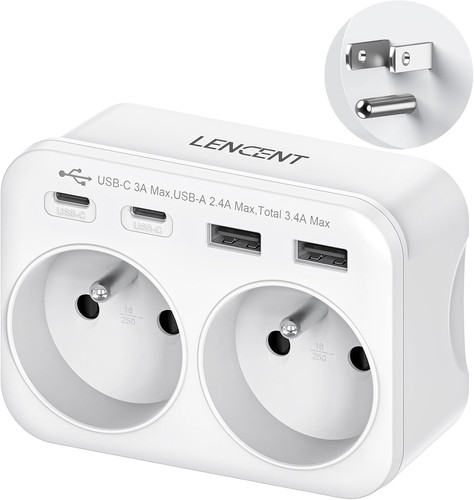 Adaptateur prise usa - 6, 1