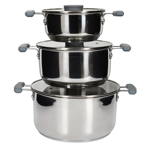 Lot faitouts en inox - de,