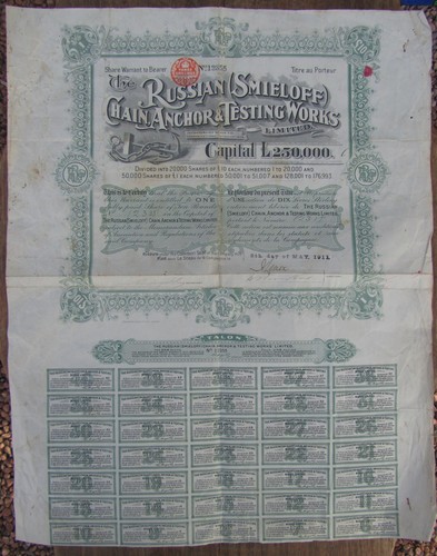 Ancienne action russe - ancienne,