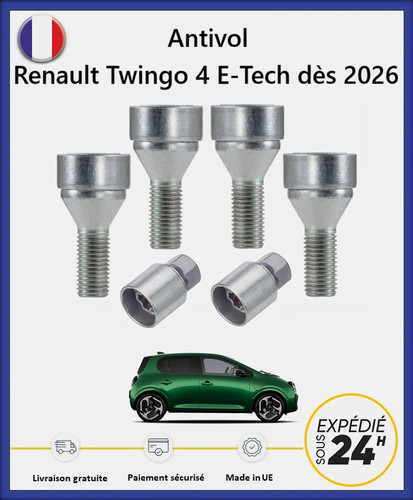 Ecrous antivol roues - ecrous, de