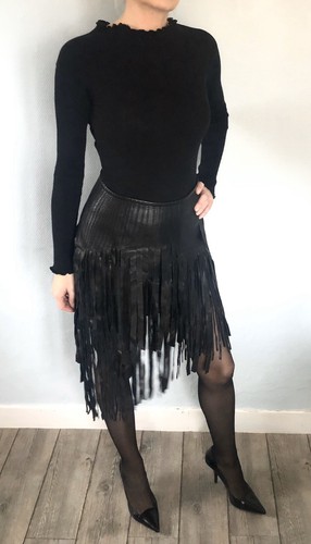 Jupe couture cuir - jupe,