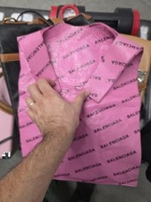 Balenciaga Pink Logo Sack Bag With Wallet