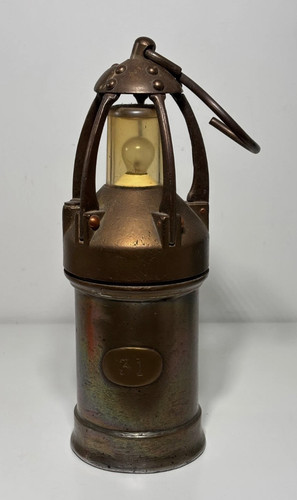 Lampe mineur ancienne en - mineur,