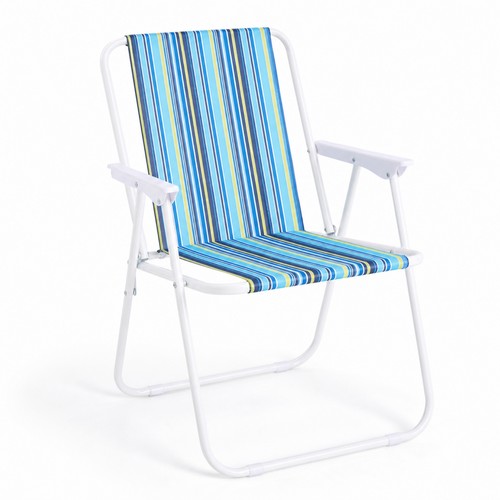 Chaise plage pliante rayé - pliante,