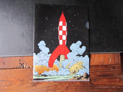 Tintin farde plastifiée pour - tintin,