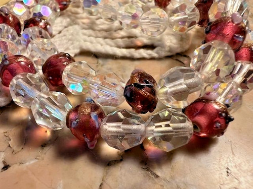 Collier perles verre murano - collier,
