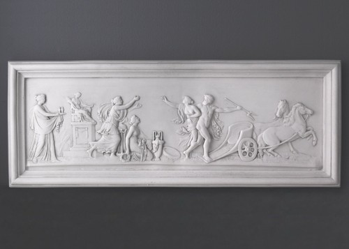 Marbre sculpture chariot - marbre,