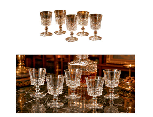 Lot verres cristal - 5,