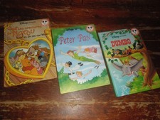 A VOIR ! LOT 3 ANCIENS LIVRES ENFANT " DISNEY " 2001
