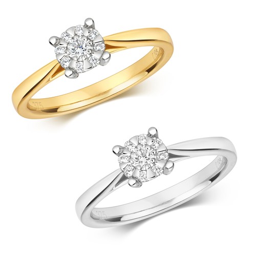 Bague solitaire femme - femme, or