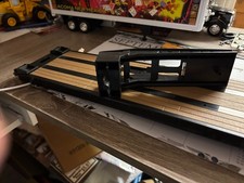 1/24 19" LONG  NEW RAY PLASTIC  NEW  BLACK LOWBOY TRAILER, NO PACKAGING #B 554