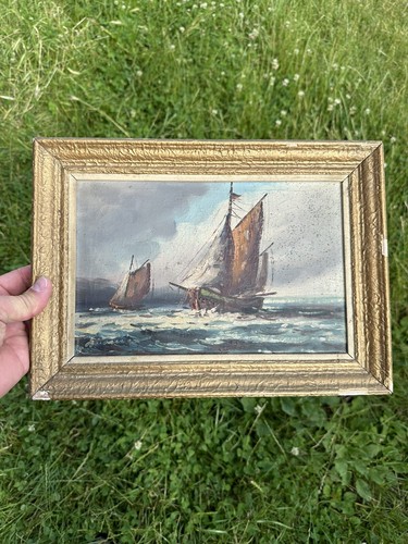 Petit tableau ancien huile sur - tableau,