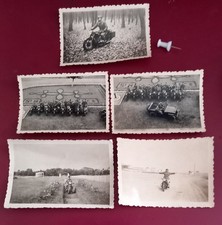 lot de 5  photos   / motos