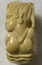 Art déco Bracelet Jonc Art Africain Sculpté carved african bracelet ethnographic