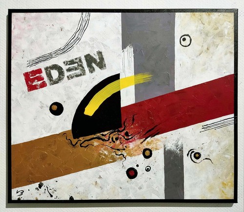Tableau abstrait eden art - tableau,