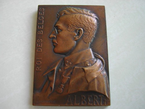 Rare plaque bronze albert - plaque,