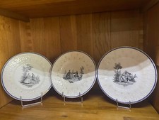 Lot de 3 anciennes assiettes