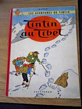 Tintin au tibet eo belgique 1960 - hergé bon état