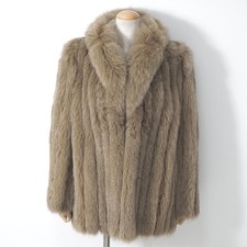 Veste manteau fourrure renard