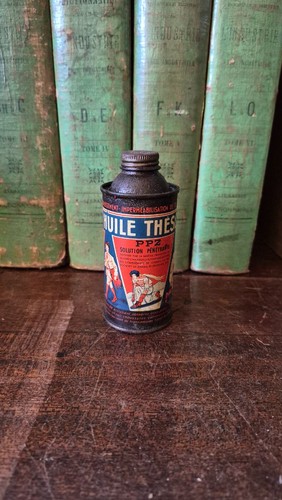Ancien bidon huile thess - huile,