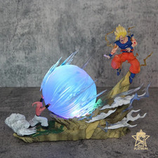 Figurine Dragon Ball Z – Son Goku Super Saiyan vs Majin Buu – Kamehameha LED