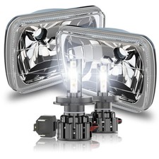 Brightest 7x6" 5x7 Led Projector Headlights Halo DRL For Mazda B2000 B2200 B2600