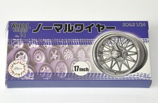 Roues Pneus et jantes à rayons type Borrani 17'  Fujimi 1/24 Wheel serie 14 neuf