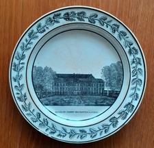 MONTEREAU ASSIETTE FAIENCE FINE MONUMENT DE PARIS MUSEE DU JARDIN DES PLANTES BE