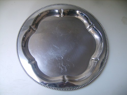 Plateau rond inox - en, massif