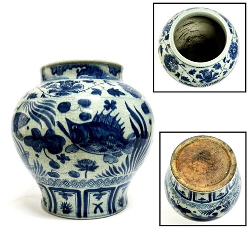 Grand vase teint ming avec - vase,