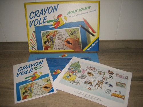 Ancien jeu éducatif - éducatif, crayon
