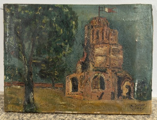 Ancienne huile sur toile