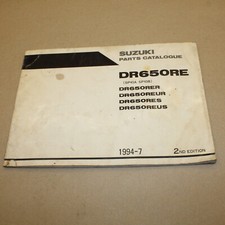 PARTS LIST SUZUKI DR 650 RE