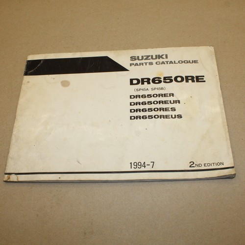 Parts list suzuki 650 re - suzuki, dr