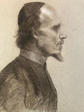 Dessin Crayon Portrait Barbe