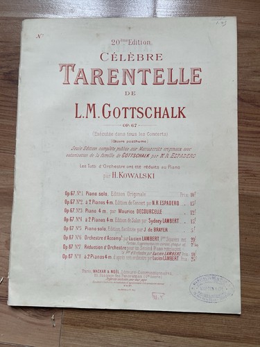 Gottschalk louis célèbre - louis,,