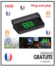 Affichage tête haute universel compteur vitesse numérique HUD GPS KMH projecteur