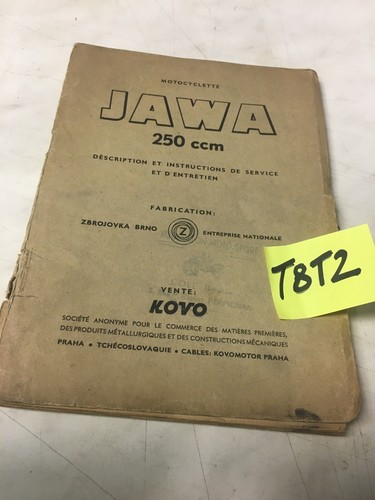Jawa 250 manuel conducteur - jawa,