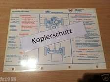 Opel Manta A-Ascona A from 10. 1970, FINA Lubrication and Maintenance Plan