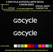 2 Autocollants Décoratifs Gocycle - Véhicules & Accessoires, lot de 2 Pièces