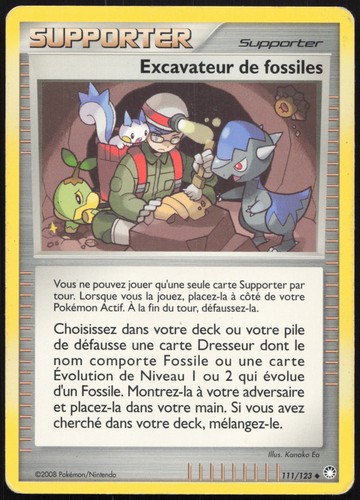 Carte pokémon excavateur - carte,