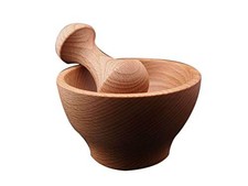 Ensemble de mortier en bois