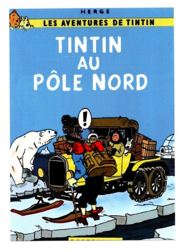 Tintin carte postale - tintin.,