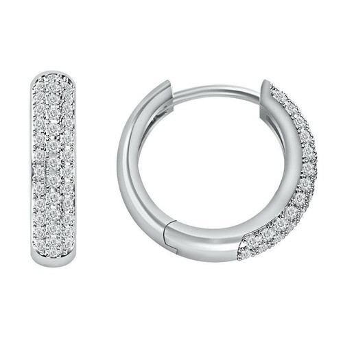 14k plaqué blanc - 14k, 0.25ct