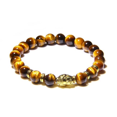Bracelet oeil tigre bouddha - oeil, de