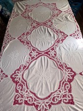 Nappe ancienne brodée et