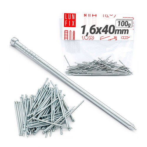 Clous 6x40mm 100g - clous, pcs