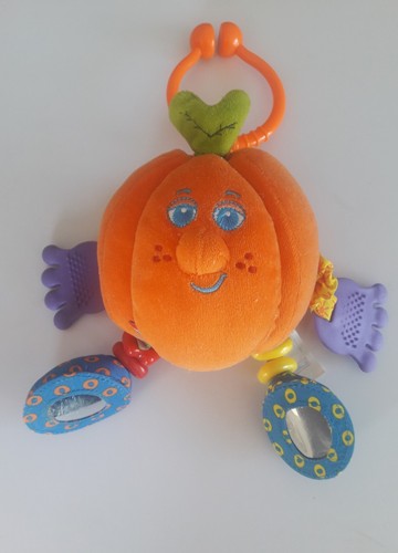 Doudou citrouille peluche - citrouille,