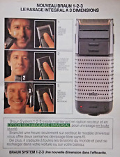 1985 PRESS ADVERTISEMENT BROWN THE FULL SHAVE 3D PRESS